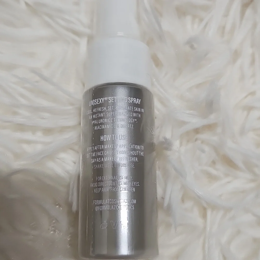 Unisexy Setting Mist Spray Formula Z Cosmetics Vegan Cruelty-Free